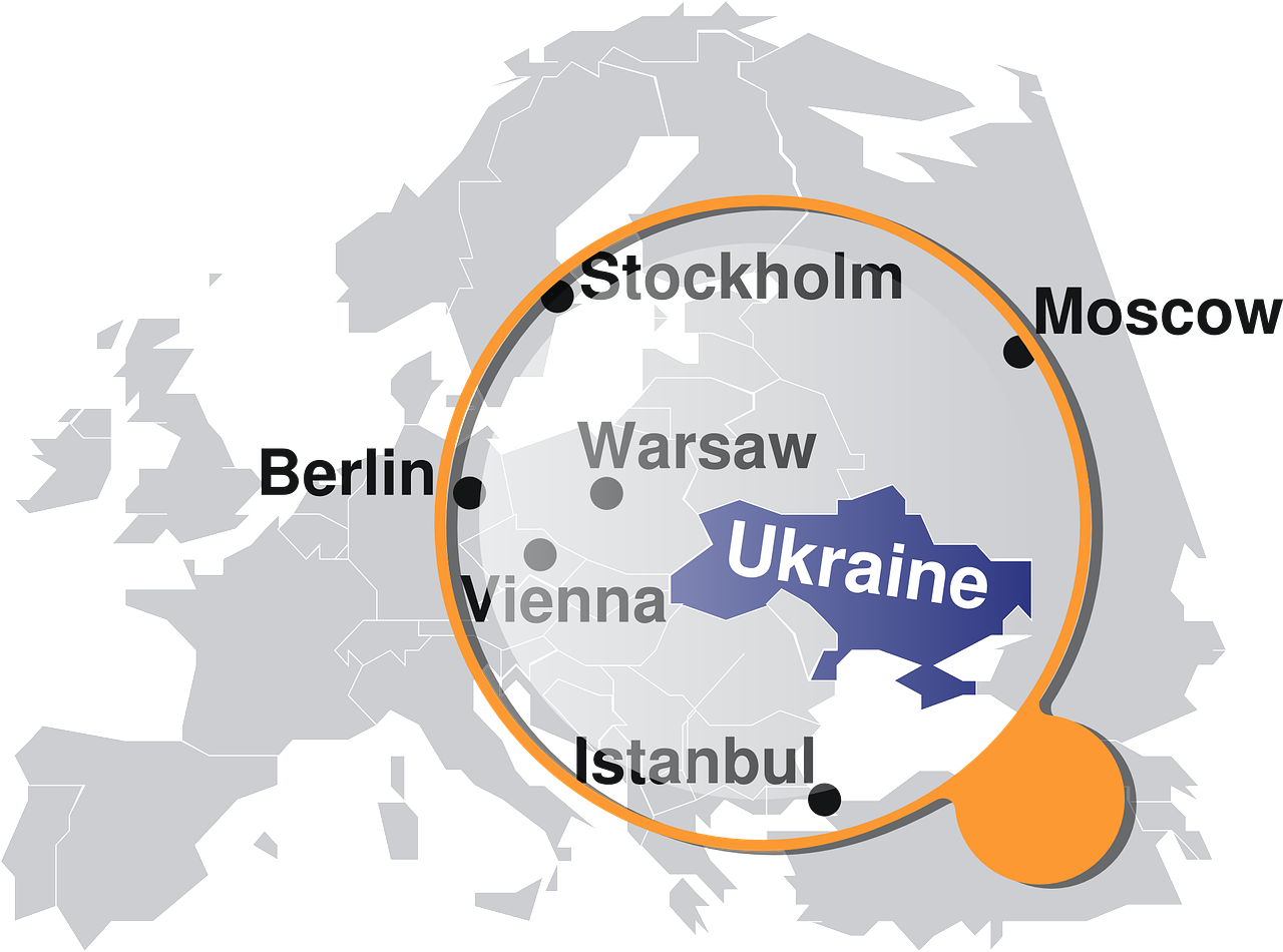 Landkarte Russland Ukraine