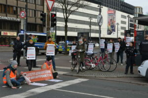 Strassenblockade Letzte Generation