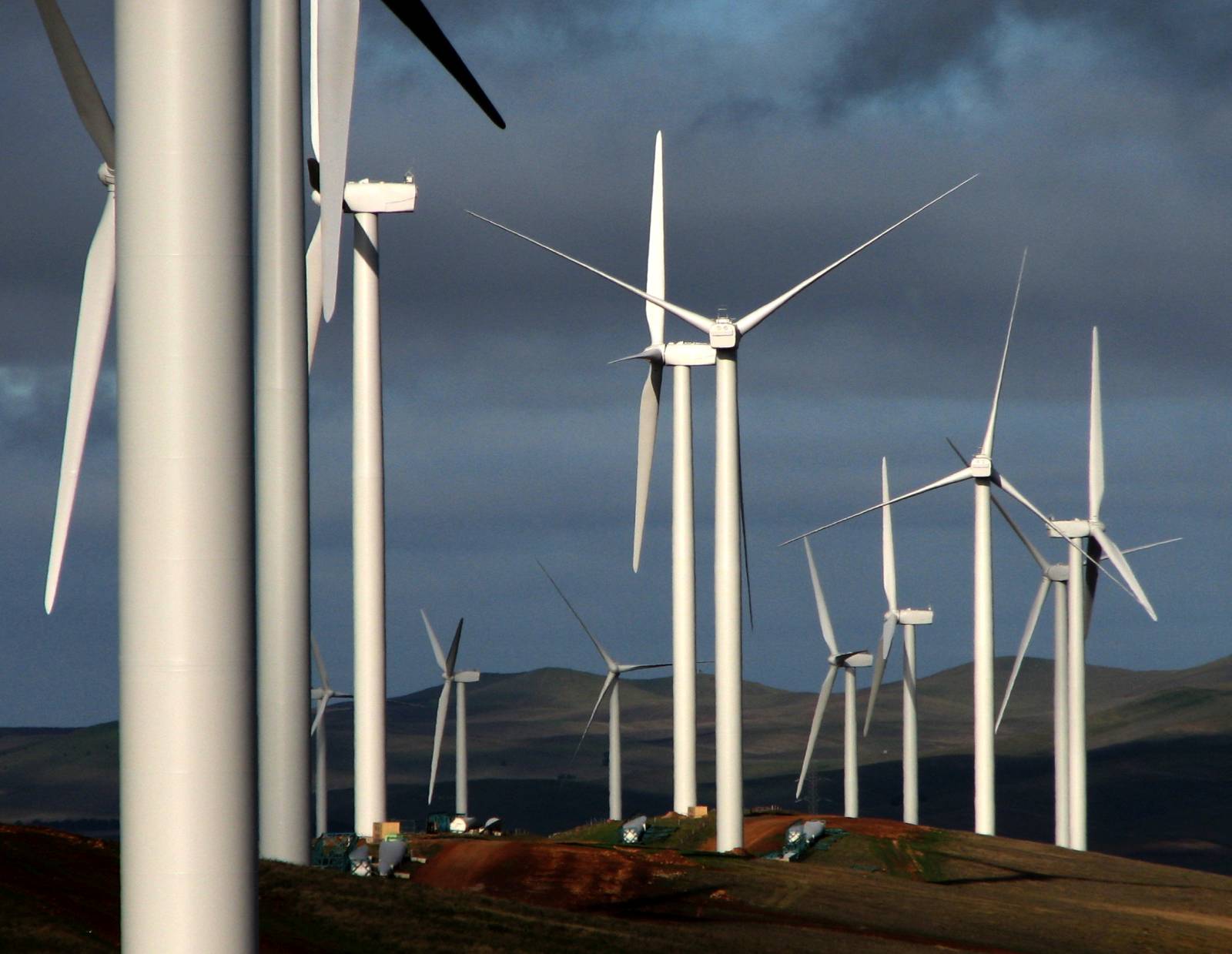 Blue Ridge windfarm in Mid North South Australia - the centre of new renewable energy in Australia.