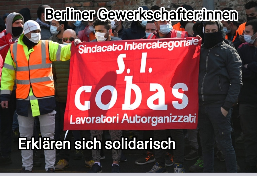 Solidarität mit den landesweiten italienischen Streiks am 20. Oktober