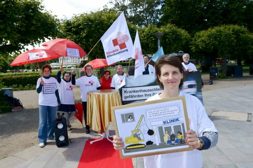 GMK 2024: Bündnis Klinikrettung überreicht den Schmähpreis „Goldene Abrissbirne“