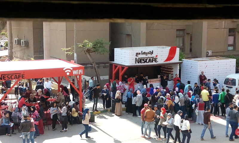 Nescafestand in Cairo Ägypten