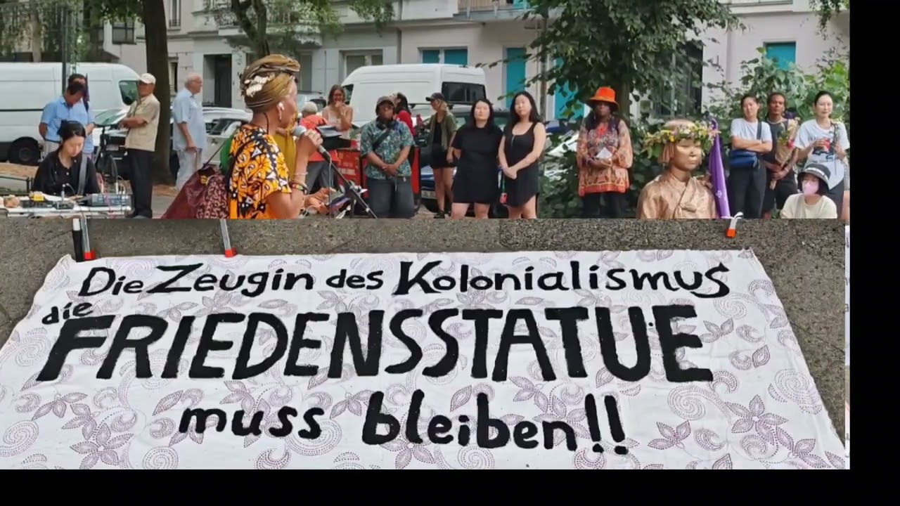 „Friedensstatue Ari gegen sexualisierte Gewalt muss bleiben“- Protest weitet sich aus!