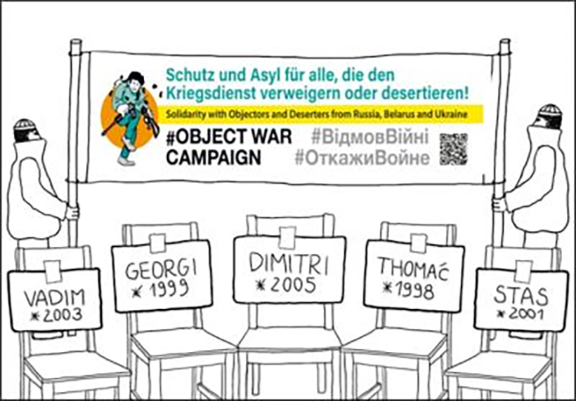 Kriegsdienstverweigerung ist kein Verbrechen - Den Frieden gewinnen und nicht den Krieg!