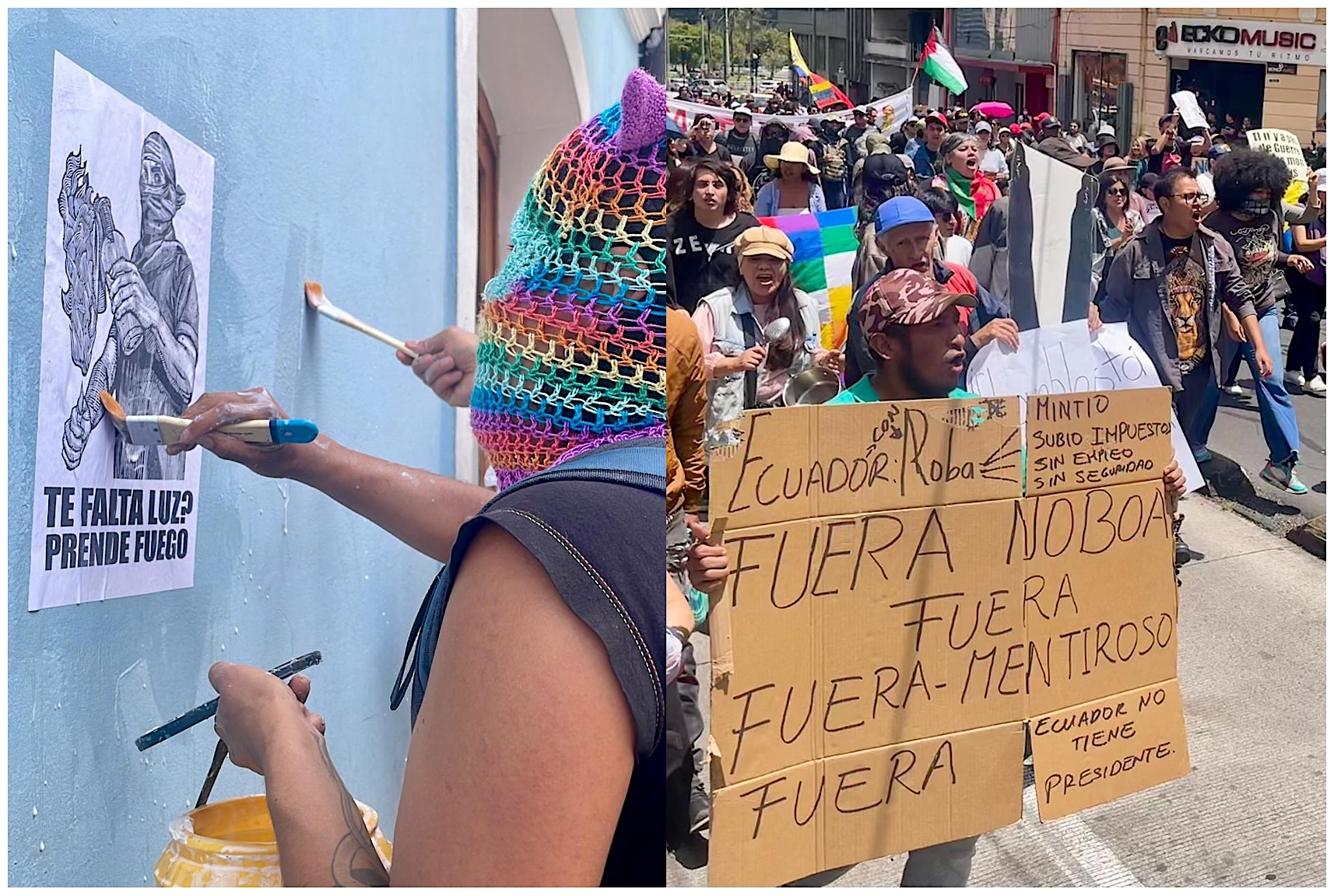 Manifestaciones contra Noboa