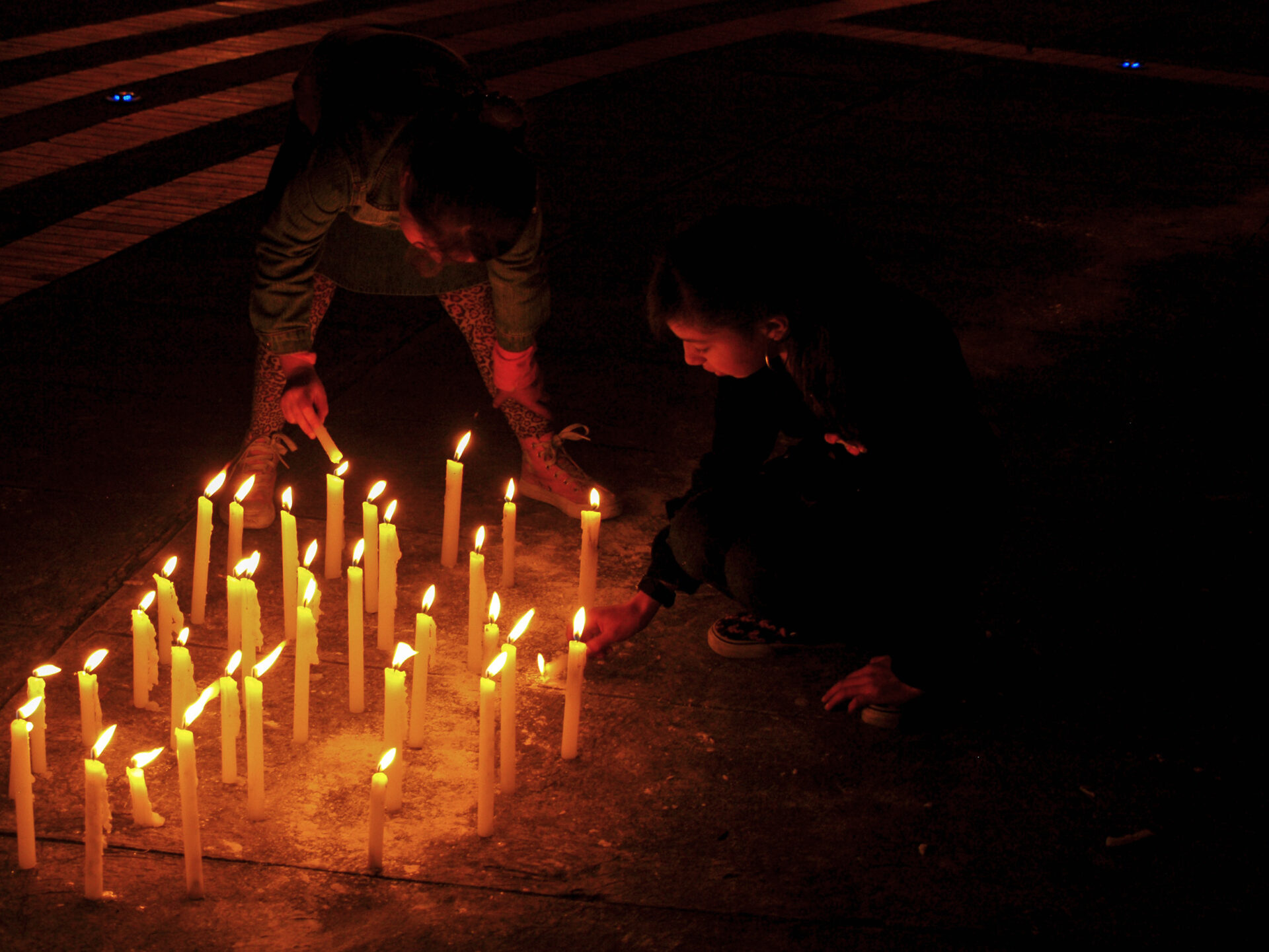 Acto por la no violencia activa.