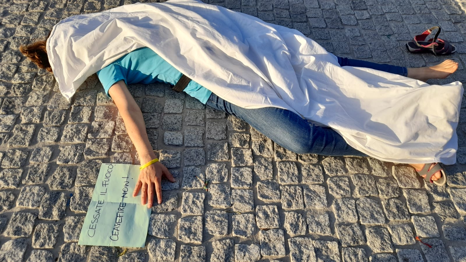 Wie ein Flashmob für Gaza aus Mailand nach Berlin kam