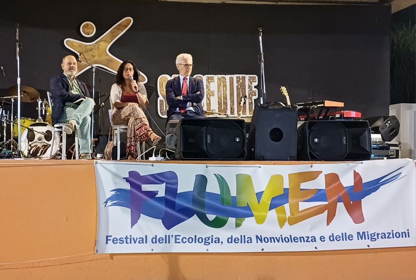 un momento del Flumen Festival, ospiti sul palco