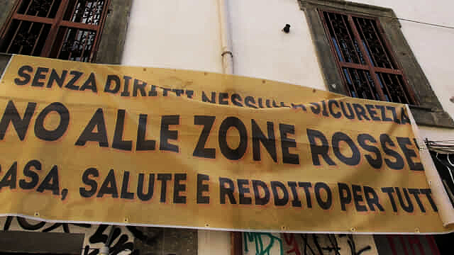 Senza diritti nessuna sicurezza – No alle zone rosse – Casa, salute e reddito per tutti