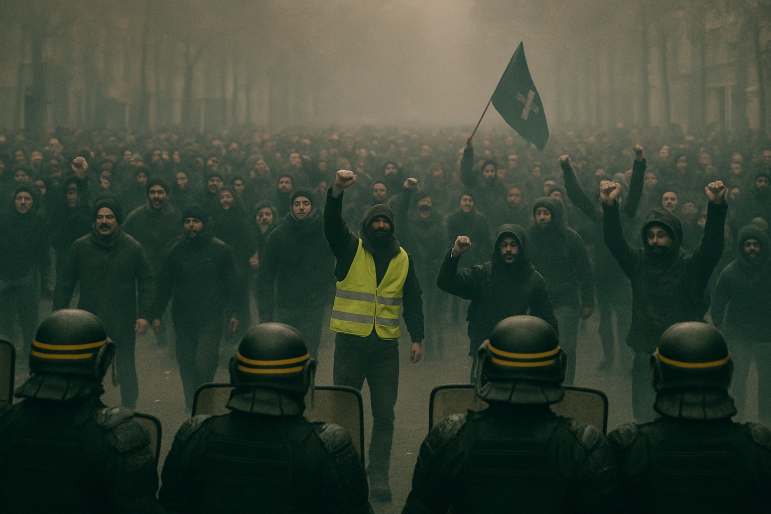 Manifestación en París frente a los recortes sociales. La revuelta es un hecho, pero el desafío sigue siendo transformar la indignación en una fuerza noviolenta y constructiva.