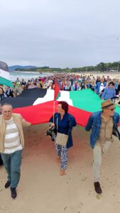 Manifestacion de apoyo a la Global Sumud Flotilla en Vigo
