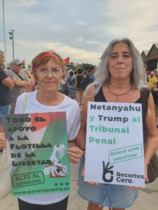 Manifestacion de apoyo en Valencia a la Global Sumud Flotilla