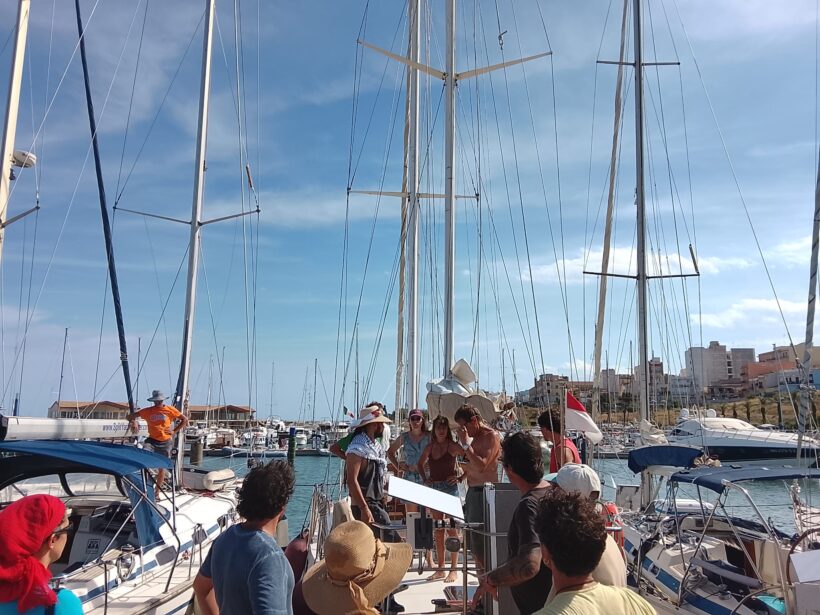 Gewaltfreie Übungen - Logbuch der Global Sumud Flotilla