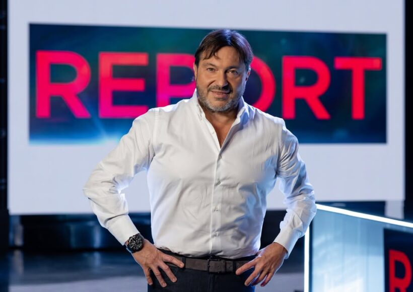 Sigfrido Ranucci, giornalista d’inchiesta, prima dell’intervento pubblico