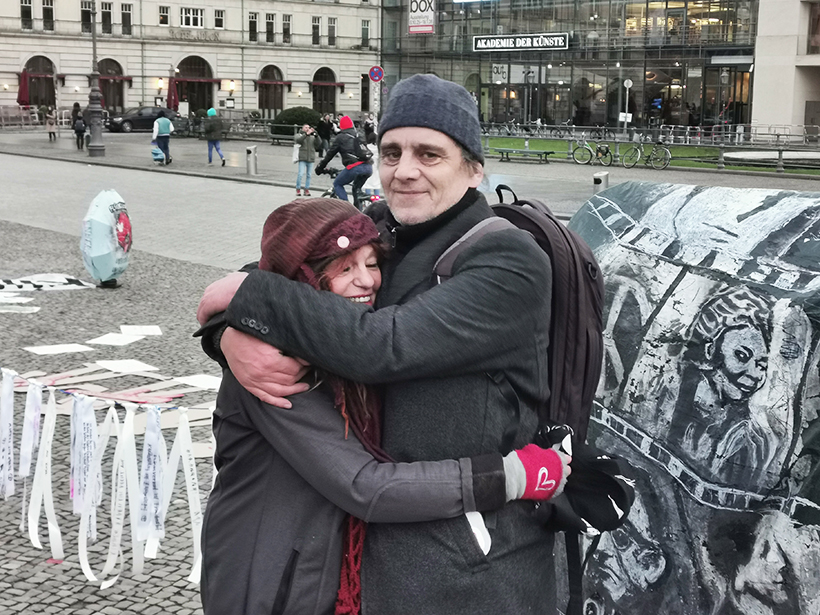 Ute Bella Donner y Roland Herzig (foto de Reto Thumiger para Pressenza)