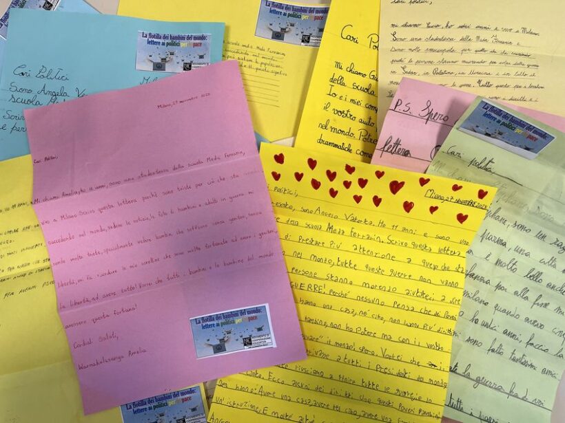 lettere di pace scritte dai bambini