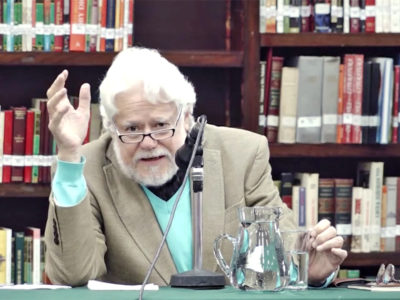Carlos Gaviria Díaz, en conferencia dictada el 11 de marzo de 2015. Captura de video