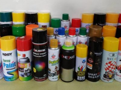 37 Leaded spray paints