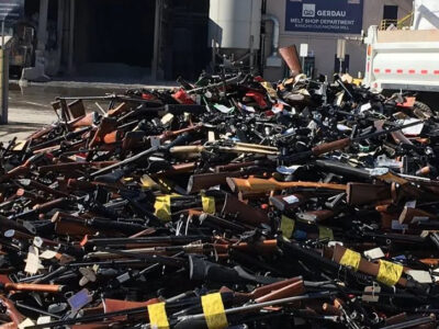 L.A. Sheriff melts down 7,000 guns into metal for public roads and bridges