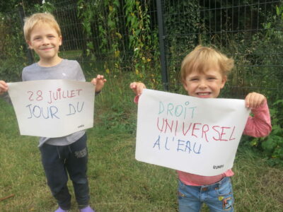 Braine-l’Alleud, δύο παιδιά για την ημέρα για το δικαίωμα στο νερό | Βέλγιο.