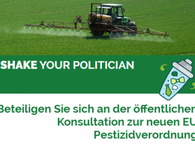 Beteiligen Sie sich an der öffentlichen Konsultation zur neuen EU Pestizidverordnung!