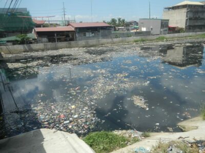 Marilao River System Garbage-plastic pollution in Marilao River Marilao River is declared by Department of Environment and Natural Resources (DENR) Philippines’ 50 dead rivers due to heavy pollution. Source: Wikimedia Commons.