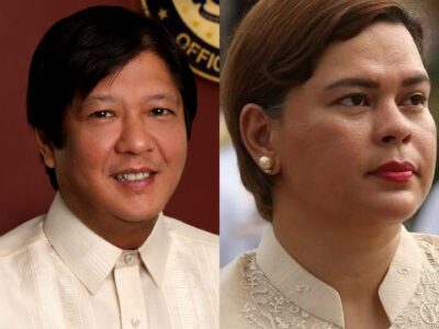 Collage: Left: President Bong Bong Marcos. Right: Vice Pres. Sara Duterte. Wikimedia Commons.