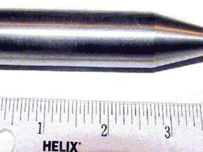 A Depleted Uranium (DU) penetrator from the A-10 30mm round.