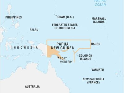 mapa papua new guinea