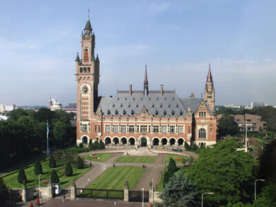 A general view of the International Court of Justice (ICJ) in The Hague