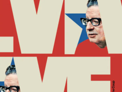 'Allende Vive', poster por Gabriel Silveira, artista da  Internacional Progressista