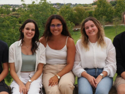 Five of the young climate case applicants, from left to right: André Oliveira, Sofia Oliveira, Catarina Mota, Cláudia Agostinho and Martim