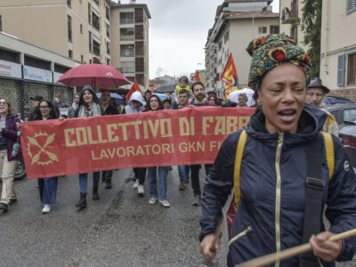 corteo primo maggio a firenze,collettivo exGkn