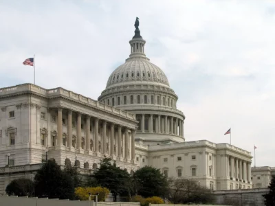 The Senate side of the United States Capitol in Washington, DC.