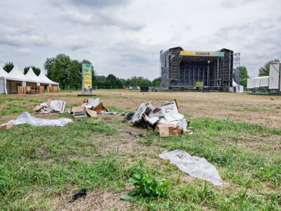 Il parco della Confluenza di Torino dopo il festival Todays