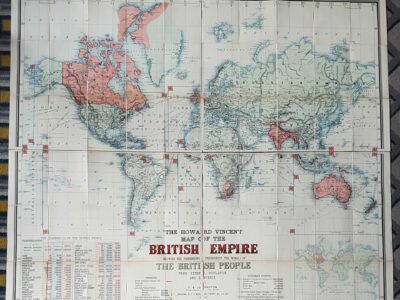 The Howard Vincent Map of the British Empire, W.AK Johnston, 1886