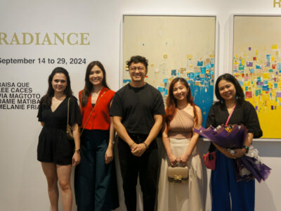 Group shot of the five artists exhibiting their works of art during the opening day ceremonies held September 14 at Imahija Art Gallery.