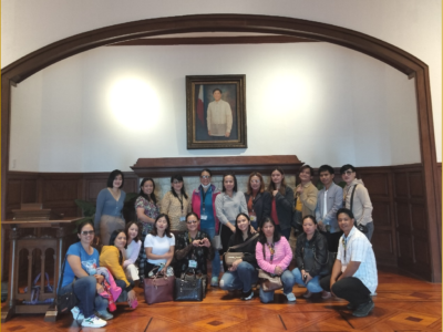 The first group of Baguio Central University doctoral students inside TBMH-PM, the spot where photos are allowed.