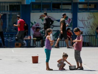 bambini a Gaza UNRWA