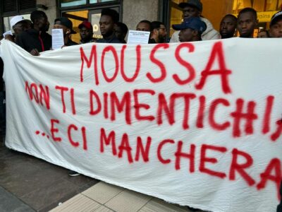 Stazione di Verona: presidio per Moussa Diarra- Foto di Francesca Gonzato