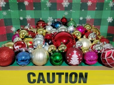 EcoWaste Coalition has detected high bromine levels in these Christmas tree ornaments, suggesting the presence of toxic brominated flame retardant chemicals.