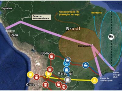 Rota da Seda no Brasil (Fonte governamental:  https:\\logistica.estudoscolaborativos.sei.ba.gov.br)