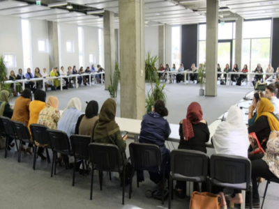 Afghaninnen an der Konferenz in Tirana. Den Teilnehmerinnen drohte der afghanische Justizminister mit der Verhaftung. (Foto: © WFA)