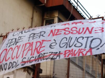 striscione studenti 14 dic 2024