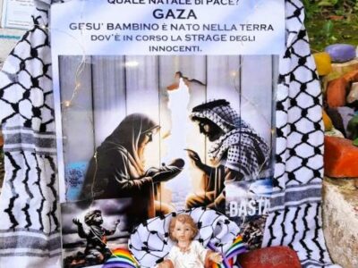 presepe gaza - movimento pace