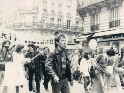 Protest in Paris in 1986