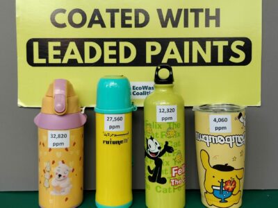 For the safety of consumers, the EcoWaste Coalition pushes for the removal from the market of tumblers decorated with lead-containing paints.