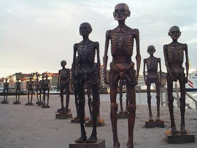 The Hunger March sculptures in Copenhagen