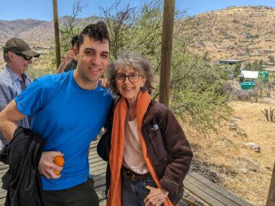 Danny Farell and Suzanne Gepp at the Park of Study and Reflection Manantiales in Chile