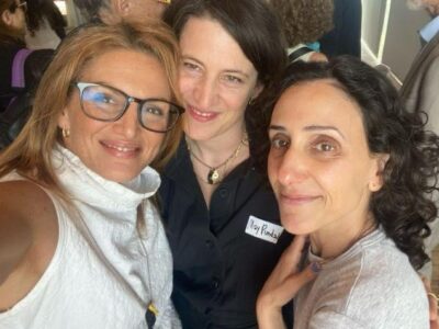 From left Mika Almog, May Pundak and Maya Savir